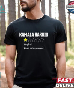 Review Of Kamala Very Bad 1 Star T shirt, hoodie, sweater, long sleeve and tank top Review Of Kamala Very Bad 1 Star T shirt