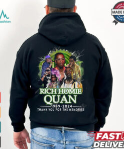 Rich Homie Quan 1989 2024 Thank You For The Memories T Shirt