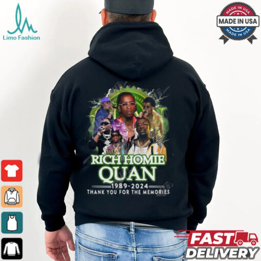Rich Homie Quan 1989 2024 Thank You For The Memories T Shirt