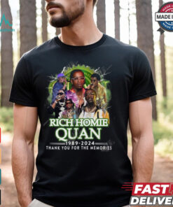 Rich Homie Quan 1989 2024 Thank You For The Memories T Shirt