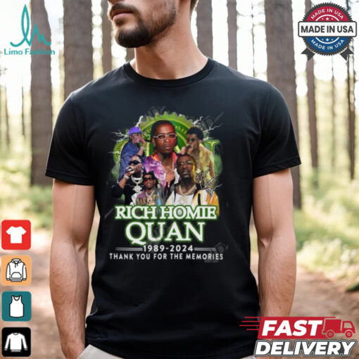Rich Homie Quan 1989 2024 Thank You For The Memories T Shirt