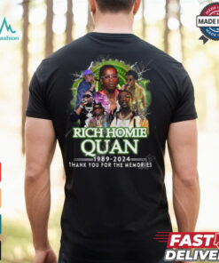 Rich Homie Quan 1989 2024 Thank You For The Memories T Shirt