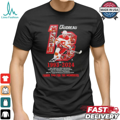 Rip Johnny Gaudreau Calgary Flames 1993 2024 Medal record Shirt