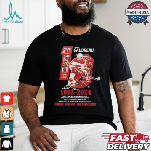 Rip Johnny Gaudreau Calgary Flames 1993 2024 Medal record Shirt