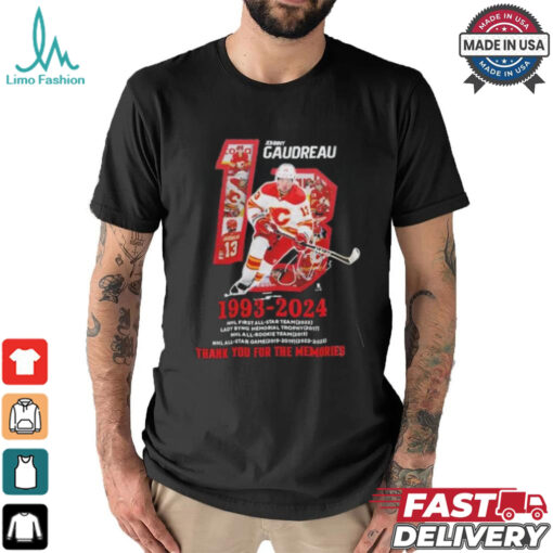 Rip Johnny Gaudreau Calgary Flames 1993 2024 Medal record Shirt
