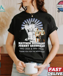 Rip Matthew Gaudreau And Johnny Gaudreau Thank You For The Memories Signatures Shirt