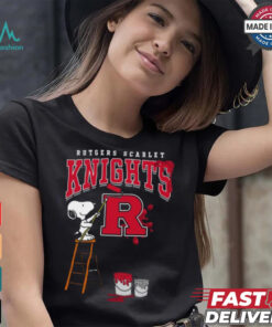 Rutgers Scarlet Knights Snoopy Painting Shirt