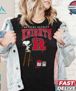 Rutgers Scarlet Knights Snoopy Painting Shirt