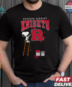 Rutgers Scarlet Knights Snoopy Painting Shirt