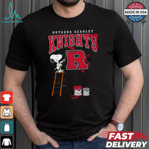 Rutgers Scarlet Knights Snoopy Painting Shirt
