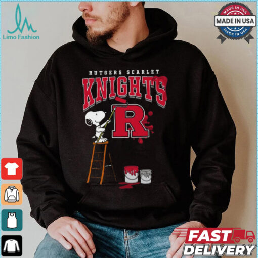 Rutgers Scarlet Knights Snoopy Painting Shirt