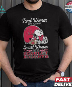 Rutgers Scarlet Knights x Snoopy Real Women Love Football Smart Women Helmet 2024 Shirt