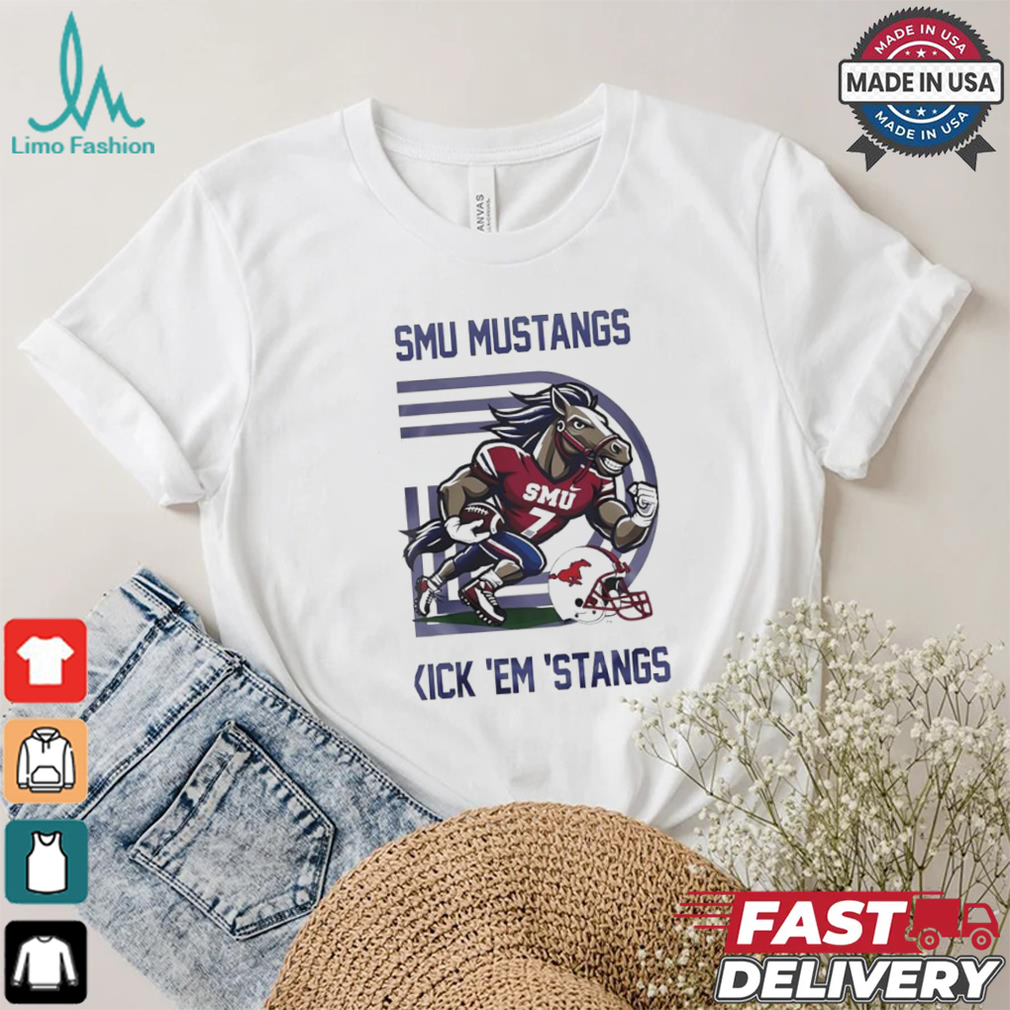 SMU Mustangs Football Kick ‘Em ‘Stangs shirt SMU Mustangs Football Kick ‘Em ‘Stangs shirt