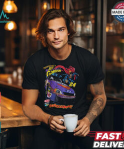 SUPERMAN x NASCAR Jeff Gordon 24 Raw Edge T Shirt