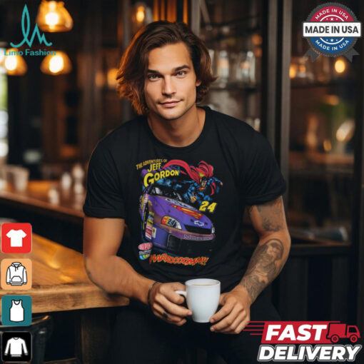 SUPERMAN x NASCAR Jeff Gordon 24 Raw Edge T Shirt