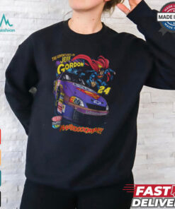 SUPERMAN x NASCAR Jeff Gordon 24 Raw Edge T Shirt