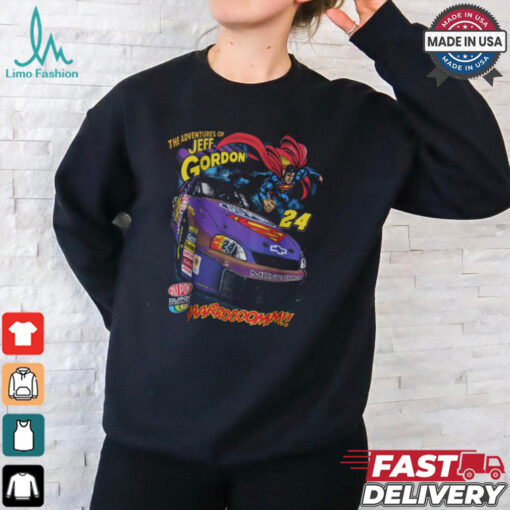 SUPERMAN x NASCAR Jeff Gordon 24 Raw Edge T Shirt