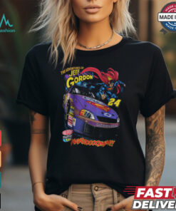 SUPERMAN x NASCAR Jeff Gordon 24 Raw Edge T Shirt