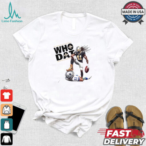 Saints Alvin Kamara defeat Dallas Cowboys who dat shirt
