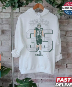 Sam Edwards #35 MSU Michigan State Spartans Illustrated t shirt