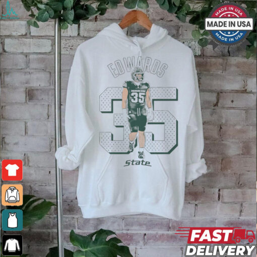 Sam Edwards #35 MSU Michigan State Spartans Illustrated t shirt