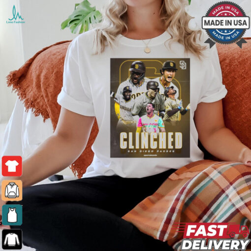 San Diego Padres Clinched A Postseason Ending Triple Play Poster t shirt