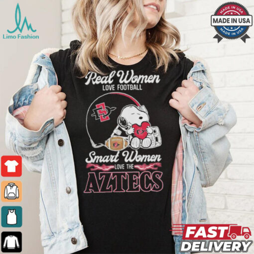 San Diego State Aztecs x Snoopy Real Women Love Football Smart Women Helmet 2024 Shirt
