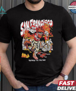 San Francisco 49ers skeleton faithful to the bay graphic shirt