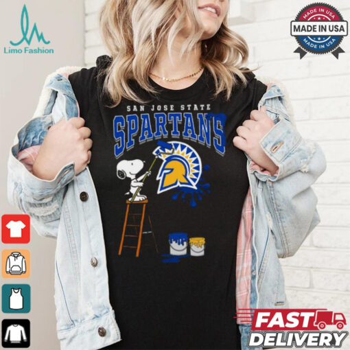 San Jose State Spartans Snoopy Painting Shirt