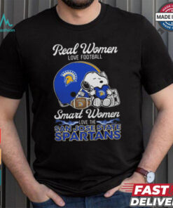 San José State Spartans x Snoopy Real Women Love Football Smart Women Hetmet 2024 Shirt