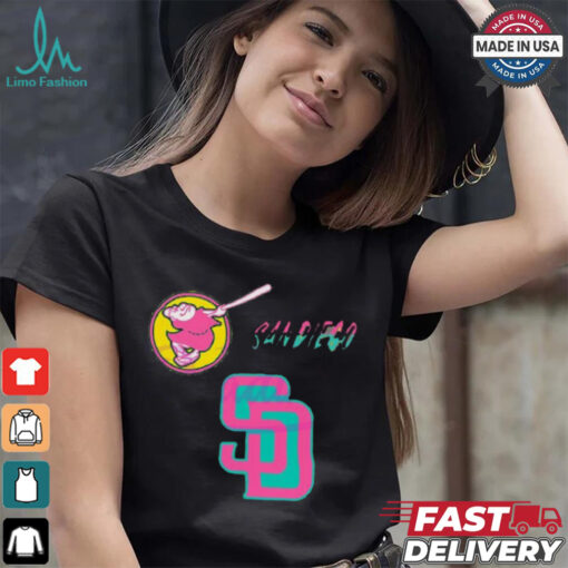 San diego padres sd city connect logo shirt