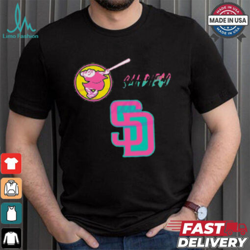 San diego padres sd city connect logo shirt