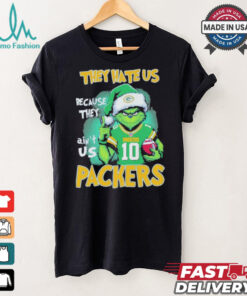 Santa Grinch they hate us because they ain’t us Green Bay Packer christmas 2024 shirt, hoodie, sweater, long sleeve and tank top Santa Grinch they hate us because they ain’t us Green Bay Packer christmas 2024 shirt