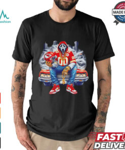 Scream Mask Face X Kansas City Chiefs Halloween shirt