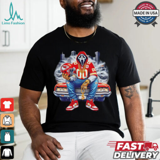 Scream Mask Face X Kansas City Chiefs Halloween shirt