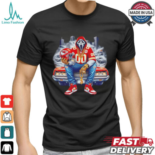 Scream Mask Face X Kansas City Chiefs Halloween shirt