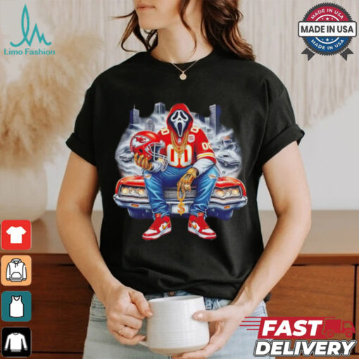 Scream Mask Face X Kansas City Chiefs Halloween shirt