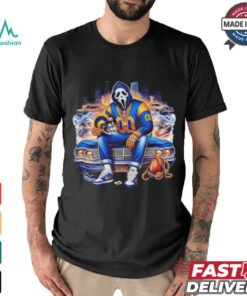 Scream Mask Face X Los Angeles Rams Halloween shirt