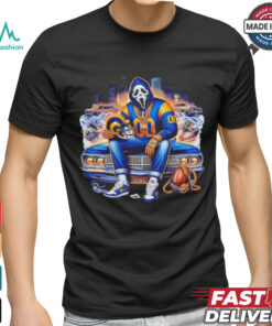 Scream Mask Face X Los Angeles Rams Halloween shirt