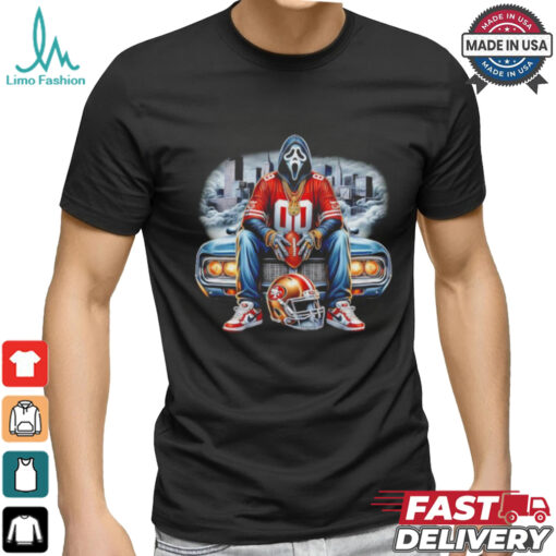 Scream Mask Face X San Francisco 49Ers Halloween shirt