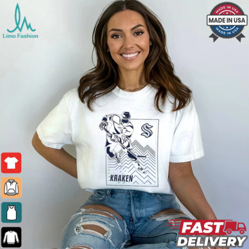 Seattle Kraken Starter Heather Gray Player Grid T Shirt