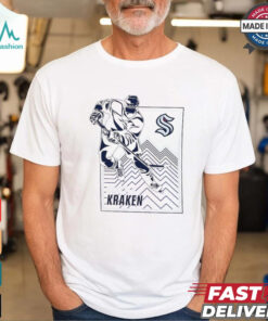 Seattle Kraken Starter Heather Gray Player Grid T Shirt