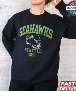 Seattle Seahawks Nike Anthracite Helmet Essential T Shirt