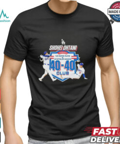 Shohei Ohtani Los Angeles Dodgers 40 and 40 Club 2024 Regular Season T Shirt