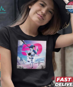 Shohei Ohtani Sets A New Dodger Franchise Record For Home Runs In A Single Season With 50 Vintage T Shirt