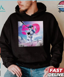 Shohei Ohtani Sets A New Dodger Franchise Record For Home Runs In A Single Season With 50 Vintage T Shirt