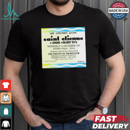 Sjm Concert Presents Saint Etienne Oais Guest Dj’s Shirt