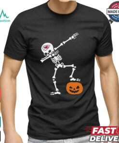 Skeleton Dabbing Kansas City Chiefs Halloween 2024 Shirt