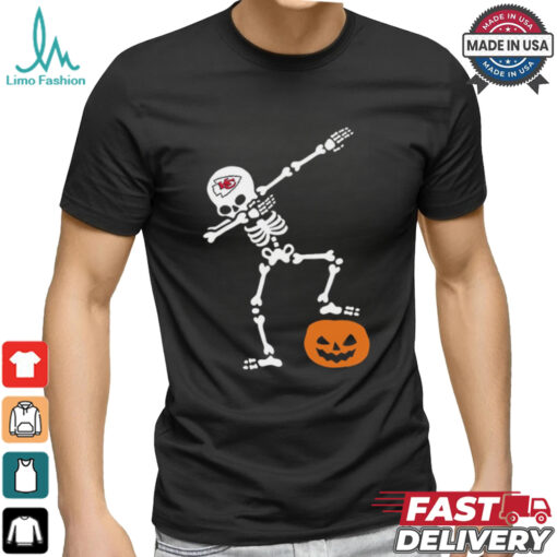 Skeleton Dabbing Kansas City Chiefs Halloween 2024 Shirt