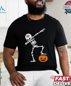 Skeleton Dabbing Kansas City Chiefs Halloween 2024 Shirt
